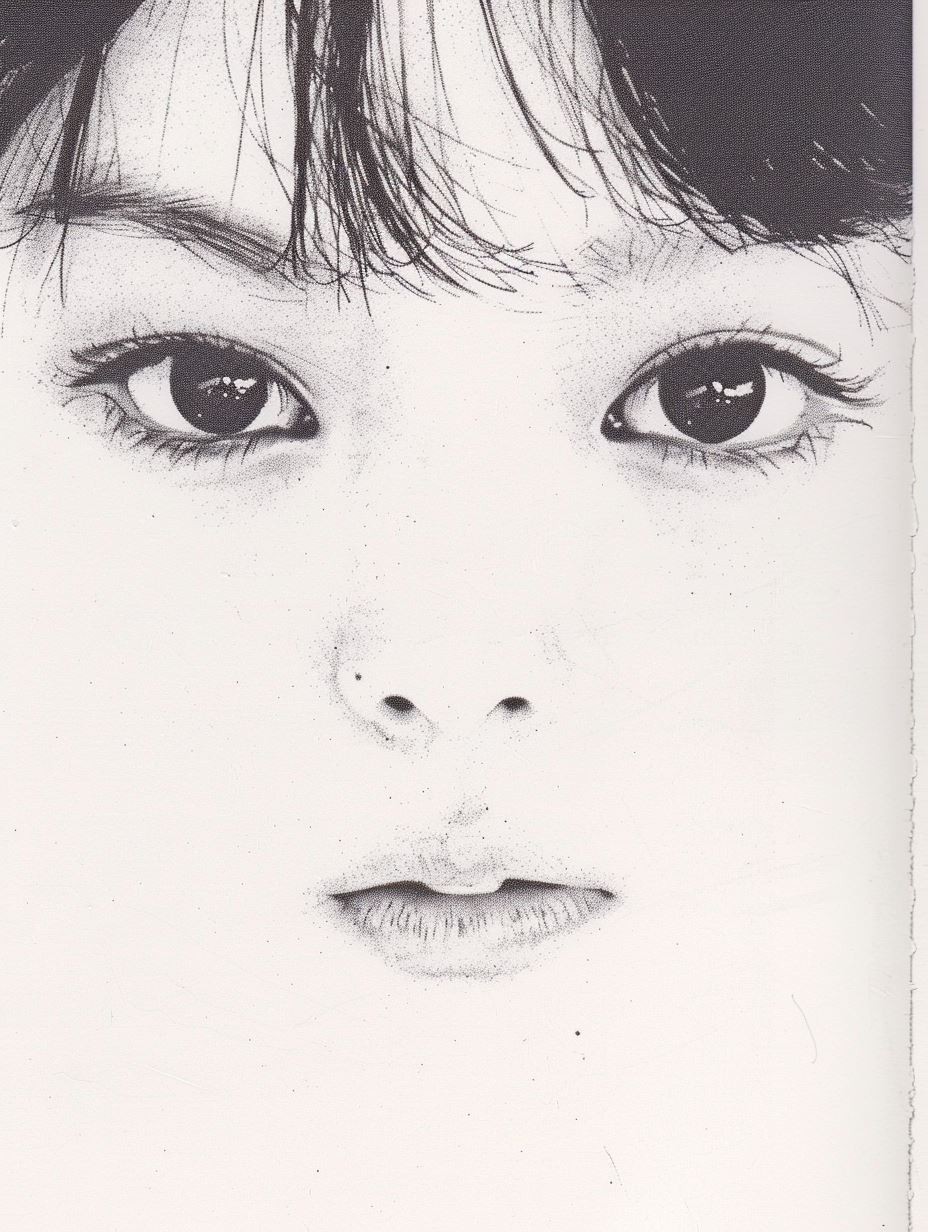 Ethereal Ink Portrait Study