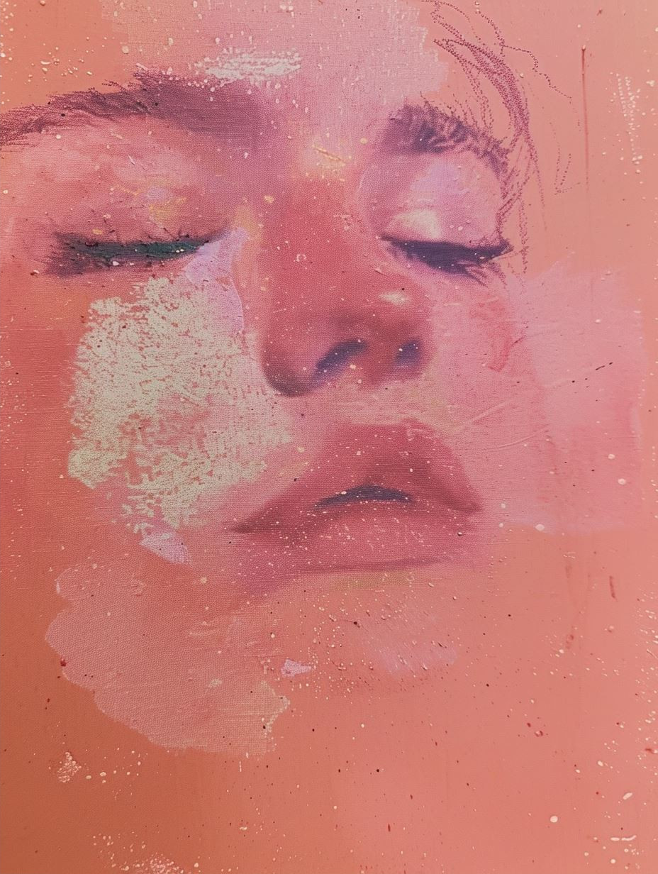 Ethereal Rose Haze Portrait - Image 2