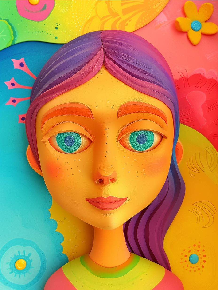 Vibrant Stylized 3D Character Portraits - Image 3