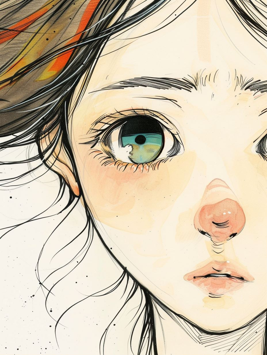 Melancholy Gaze Anime Portraits - Image 1