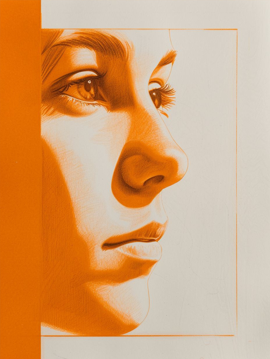 Amber Glow Minimalist Portraiture - Image 4