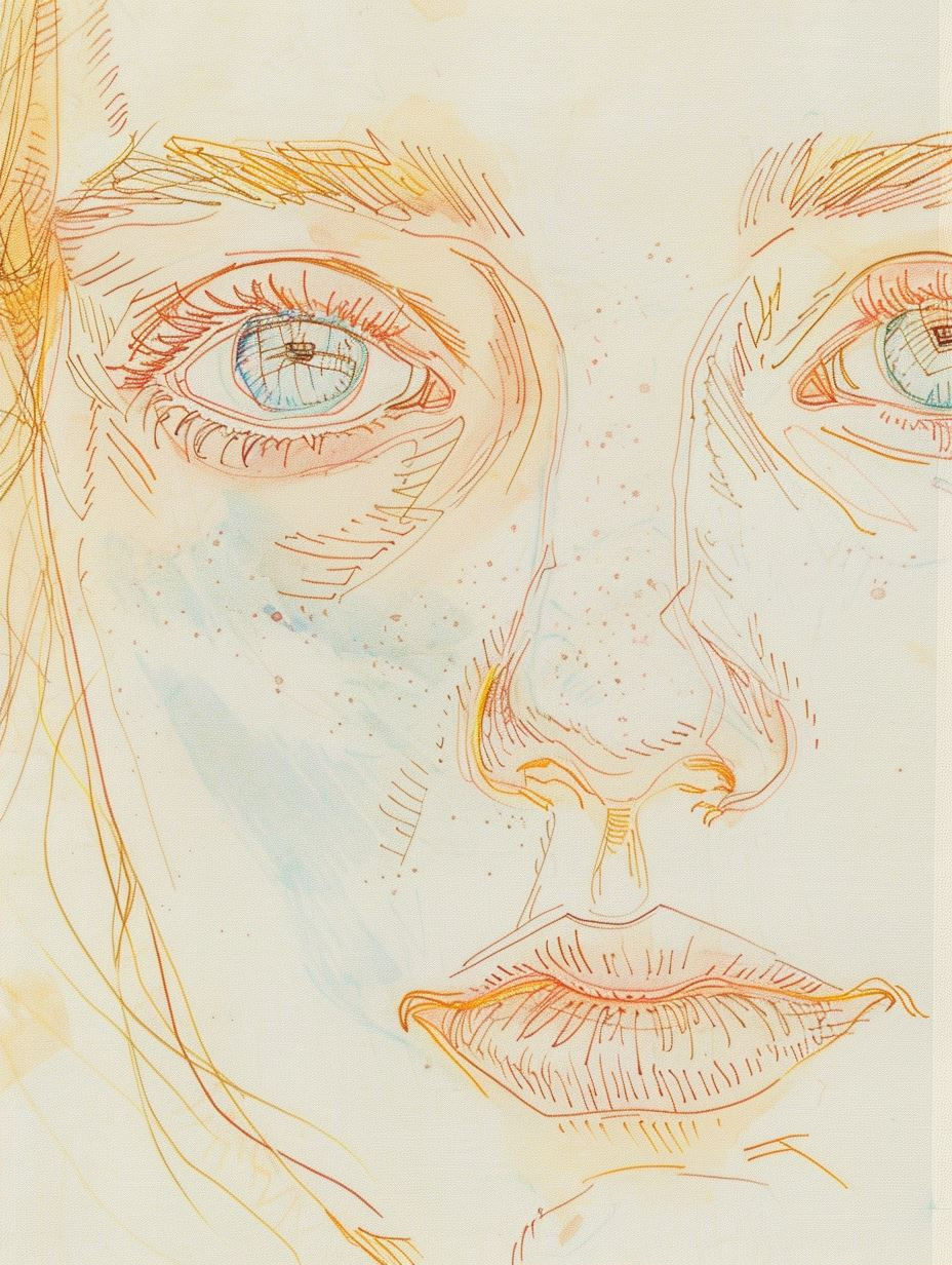 Ethereal Colored Pencil Portrait - Image 2