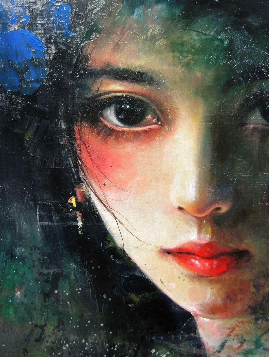 Ethereal Portraits in Moody Oil - Image 1