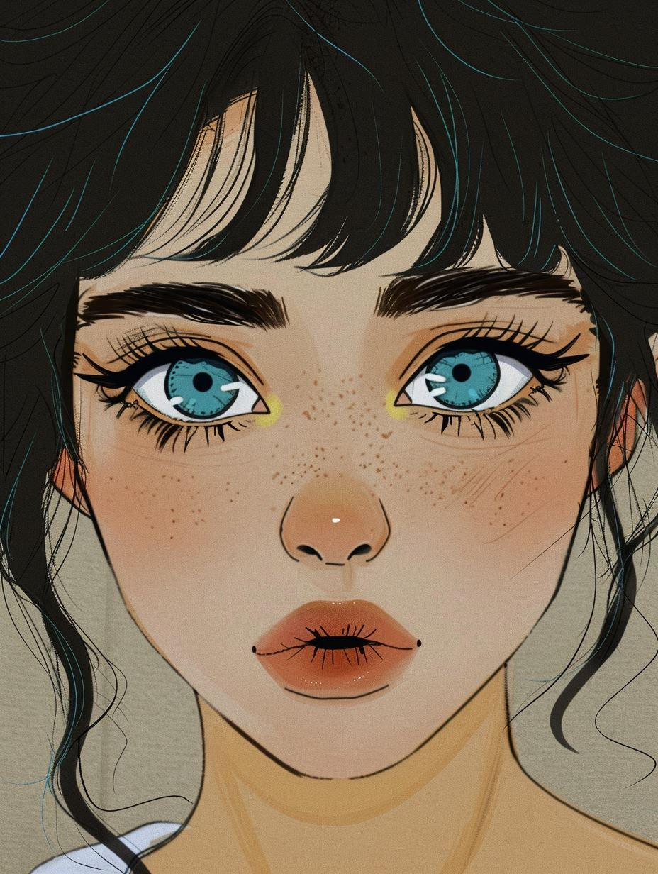 Ethereal Visions: Digital Portrait Art - Image 3