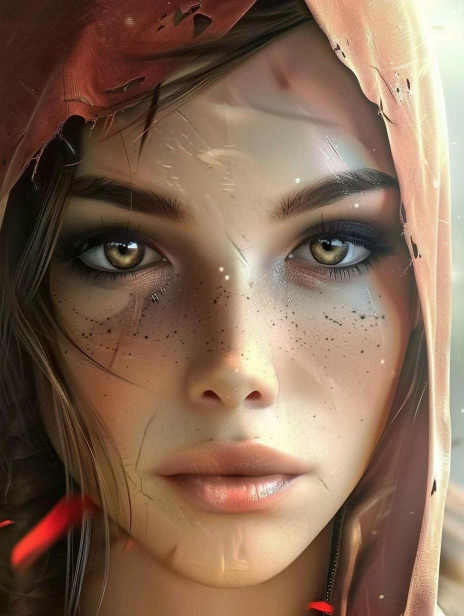 Ethereal Portrait of Rustic Beauty - Image 3