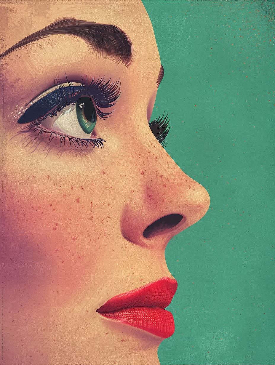 Vintage Glamour Retro Portrait