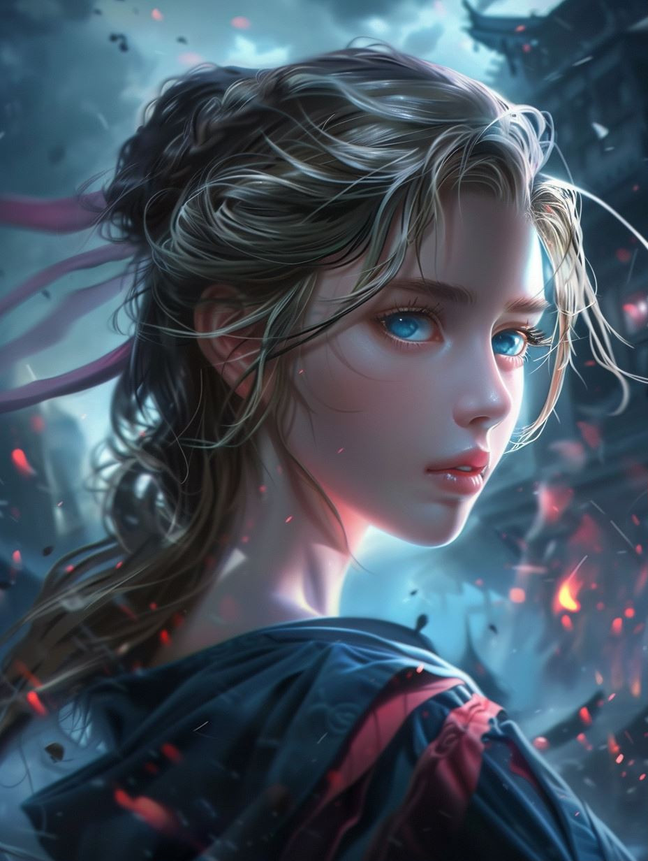 Ethereal Spirit of Azure Dreams - Image 1