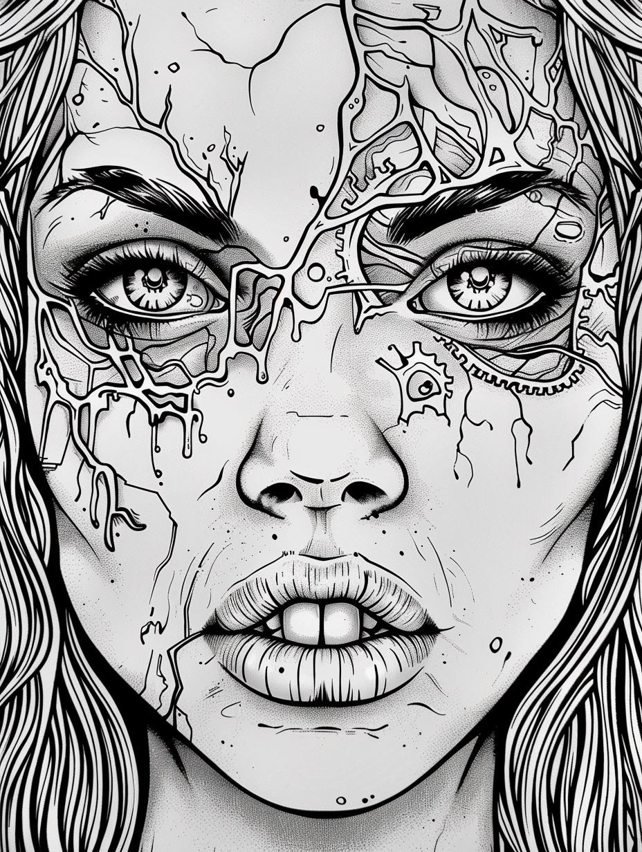 Intricate Surrealist Portrait Art - Image 2
