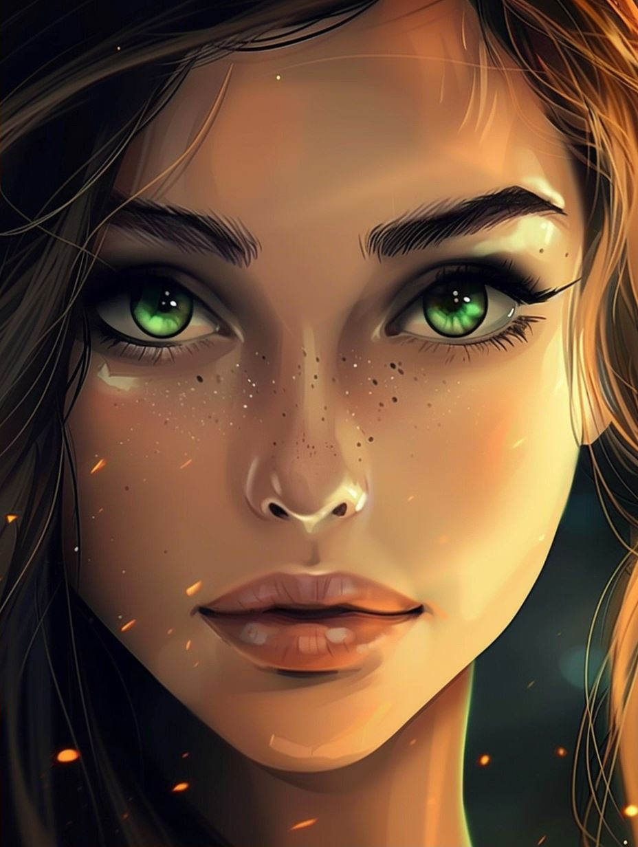 Ethereal Glow: Digital Portraits of Mystical Beauty - Image 2
