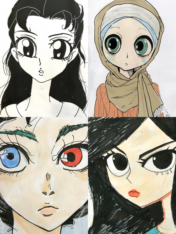 Diverse Anime Portrait Study