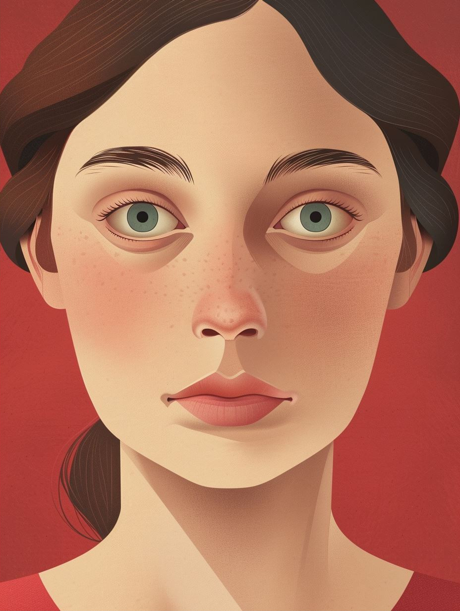 Modern Geometric Portrait Study - Image 2