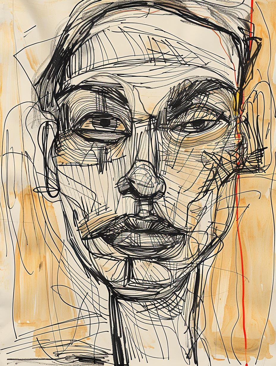 Fragmented Linear Portrait Studies - Image 2