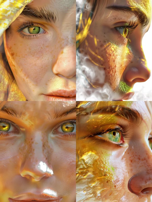 Golden Gaze: Ethereal Portraits