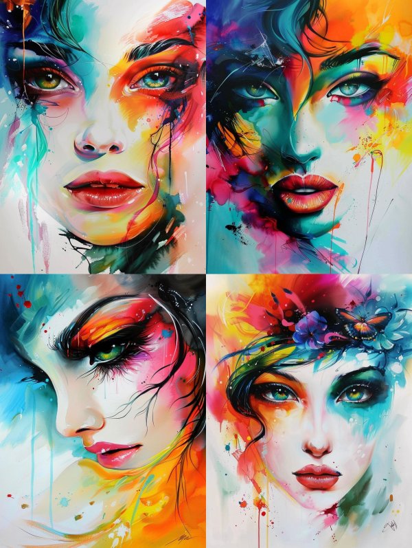 Chromatic Visions of Feminine Beauty