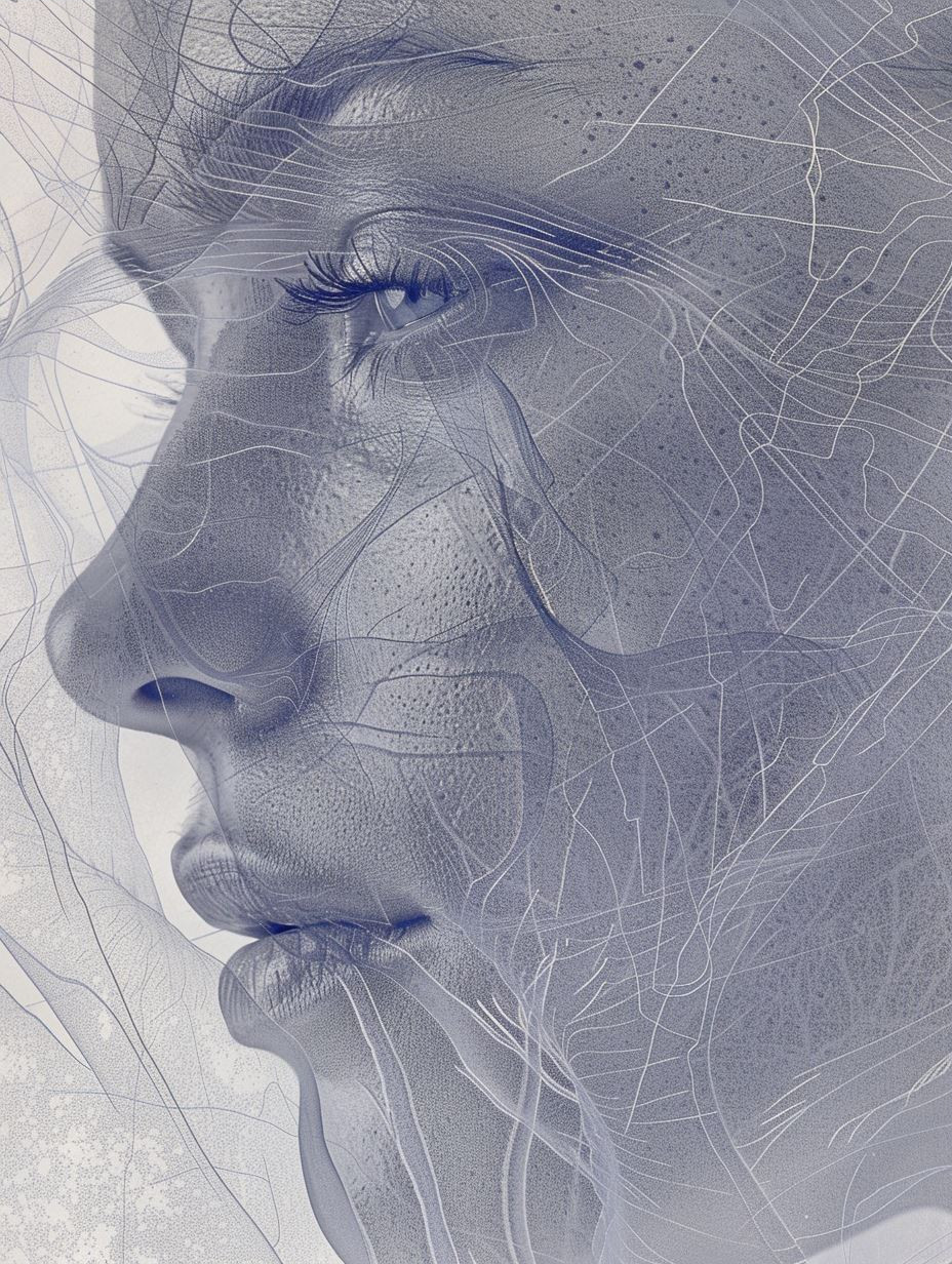 Ethereal Frozen Marble Portraits - Image 3