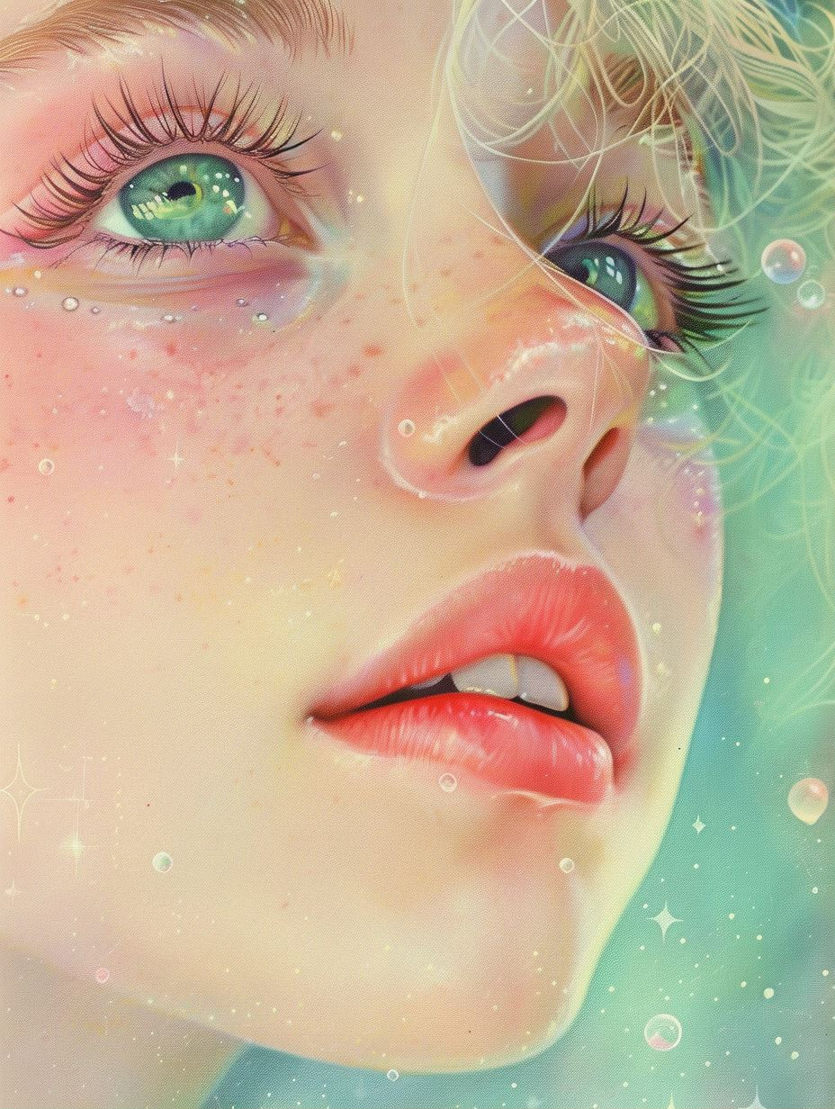Ethereal Gaze of Cosmic Wonder - Image 1