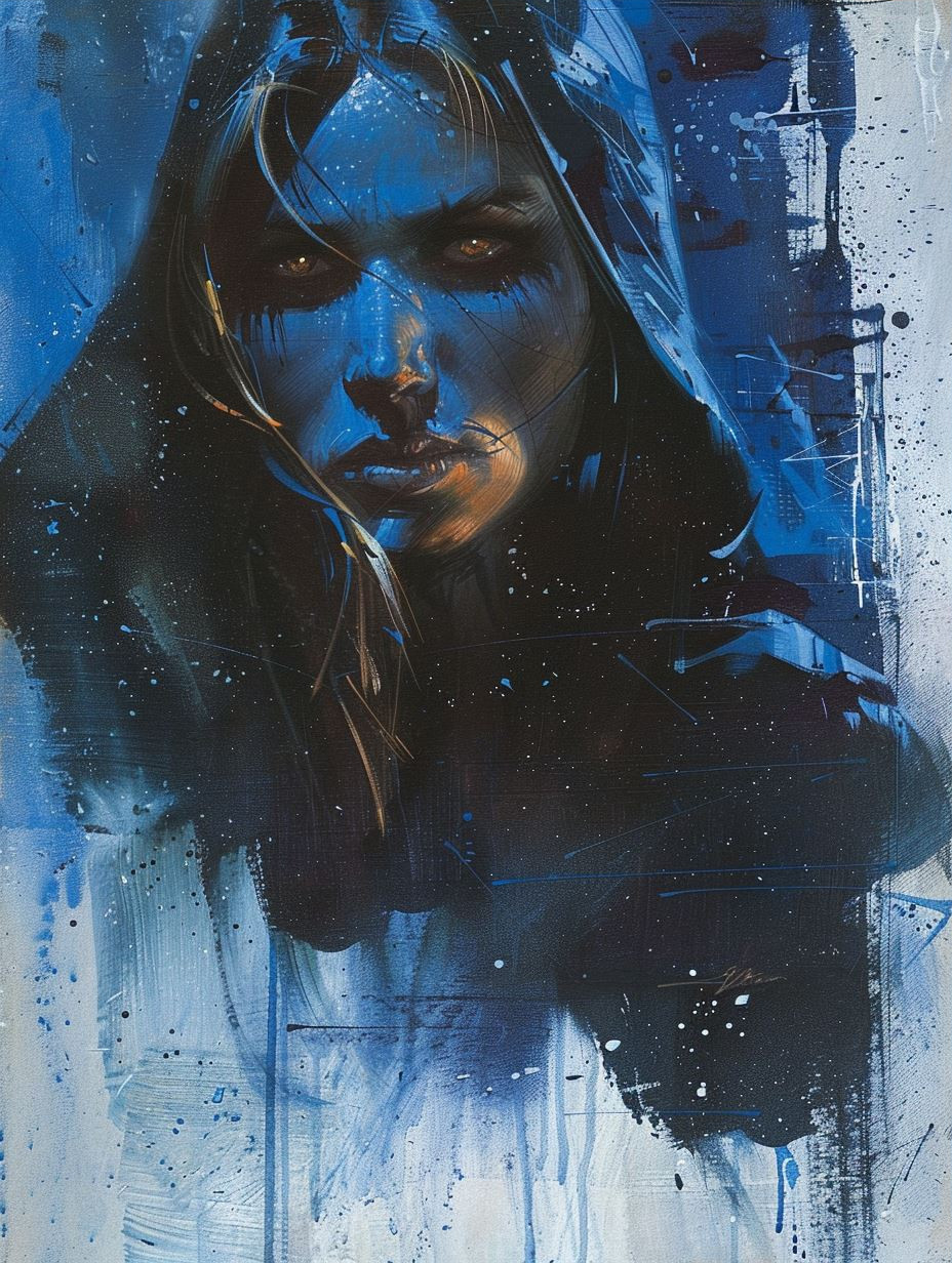 Azure Shadows of Digital Soul - Image 3