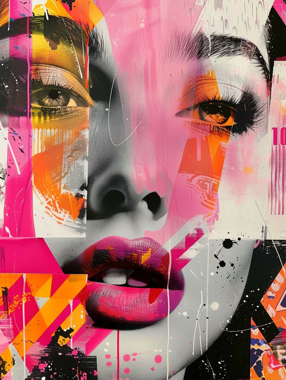 Neon Fragments of Feminine Beauty - Image 1