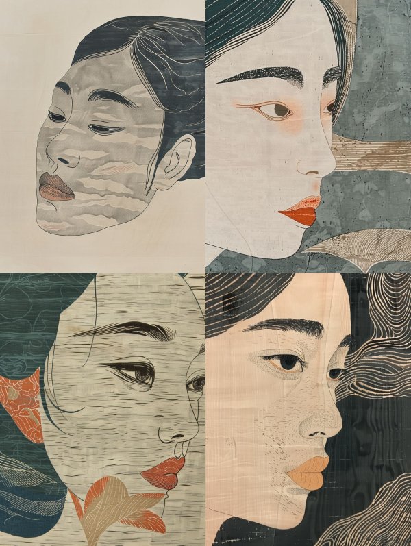 Ethereal Fragments of Asian Beauty