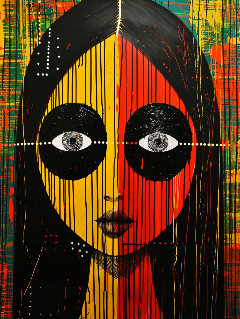 Abstract Linear Portraiture Study - Image 2