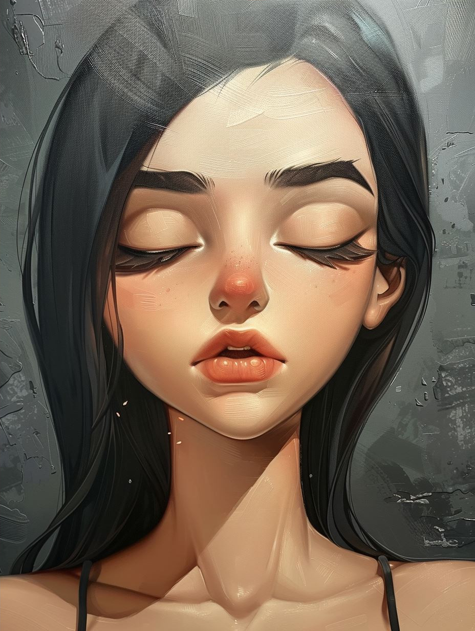 Digital Dreams: Four Stylized Female Portraits - Image 4