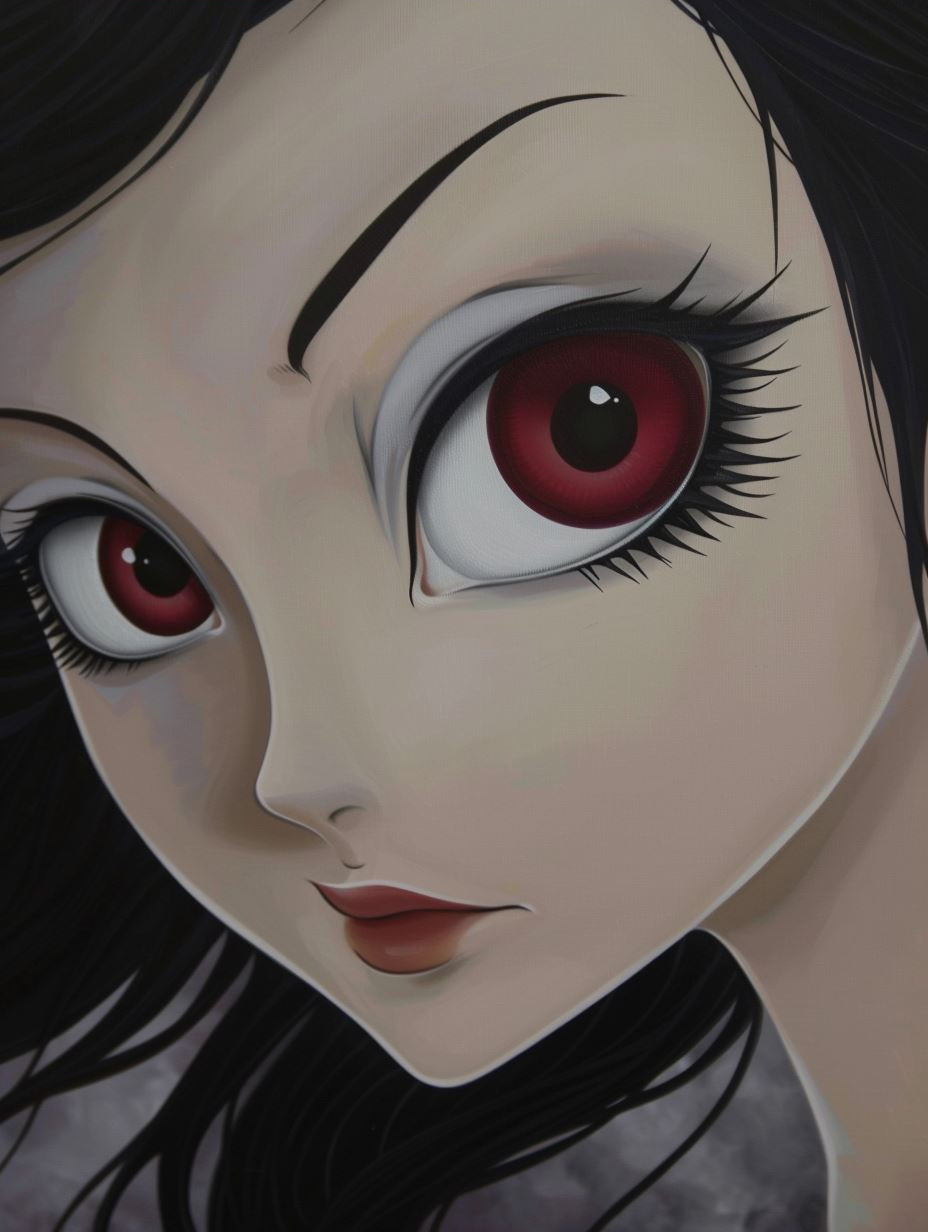 Dark Ethereal Anime Portrait - Image 3