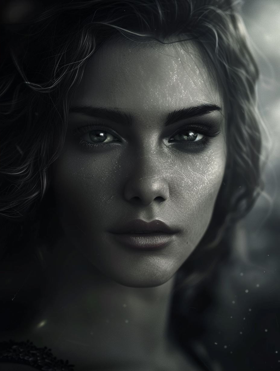 Mystic Ember Red Portrait - Image 2