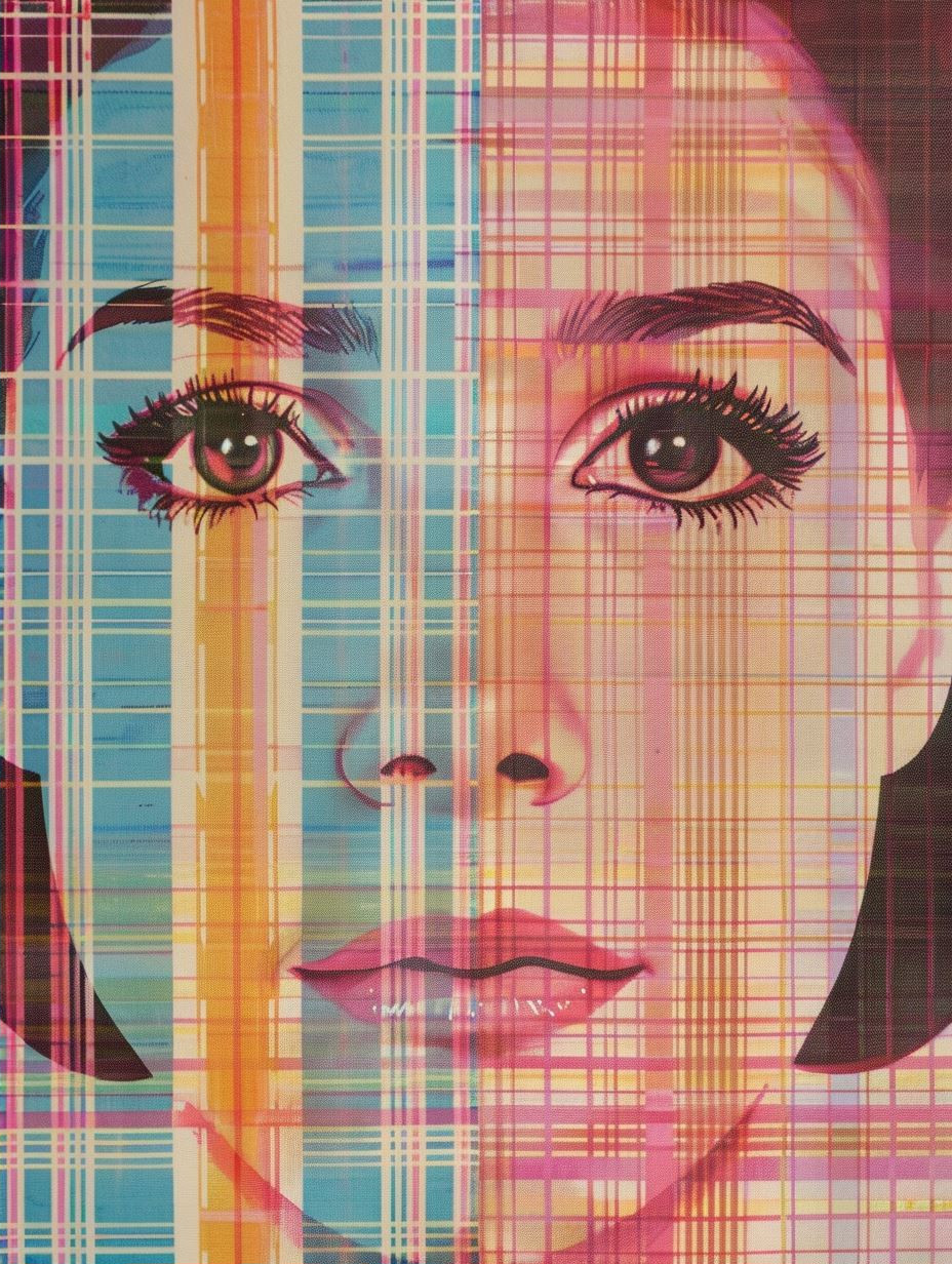 Digital Glitch Portrait Mosaic - Image 2