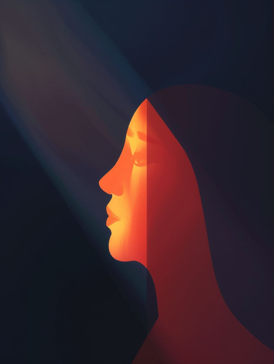 Radiant Contrast Portrait Study - Image 3