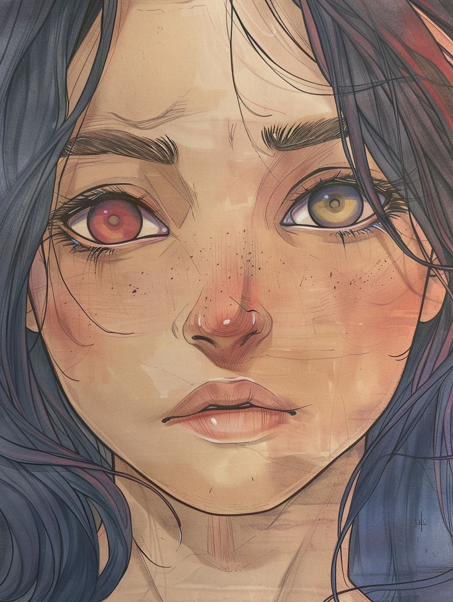 Ethereal Gaze: Digital Portrait Studies - Image 3