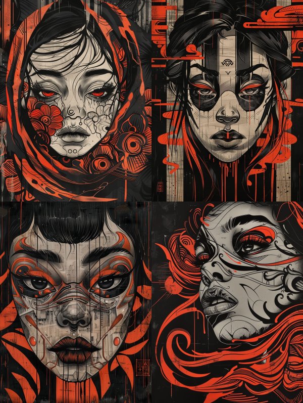 Crimson Shadows Gothic Portraits