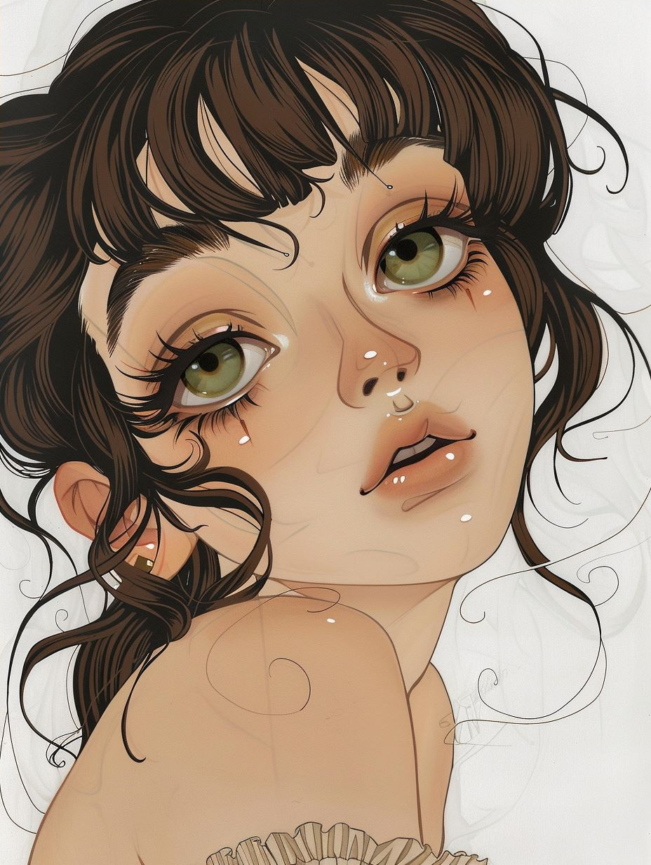 Ethereal Gazes: A Digital Art Study - Image 4