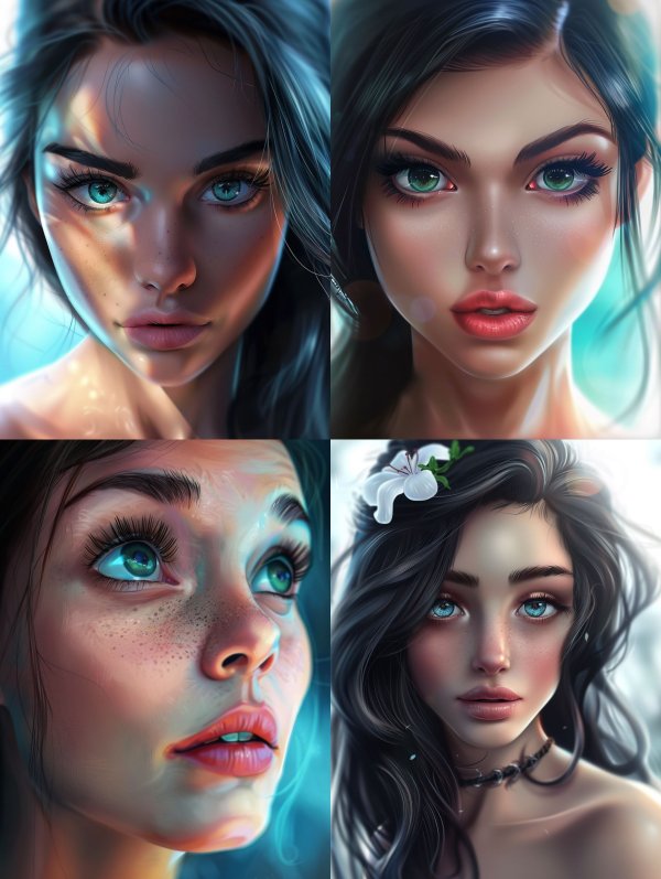 Ethereal Visions of Digital Beauty