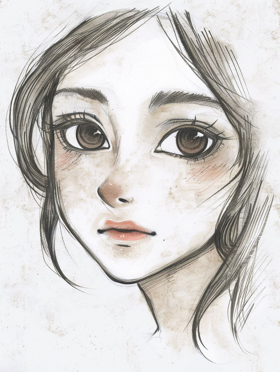 Ethereal Gaze: Anime Portrait Studies - Image 3
