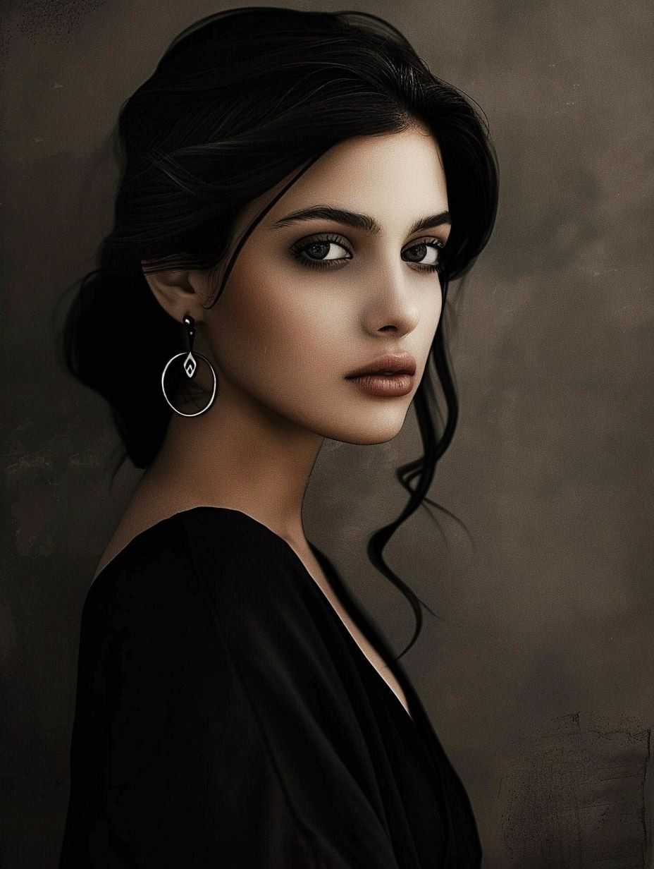 Dark Elegance Cinematic Portraiture - Image 1