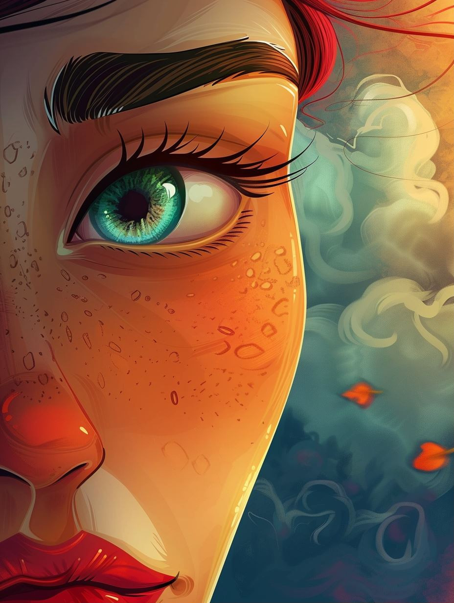 Ethereal Gaze of Autumnal Dreams - Image 1