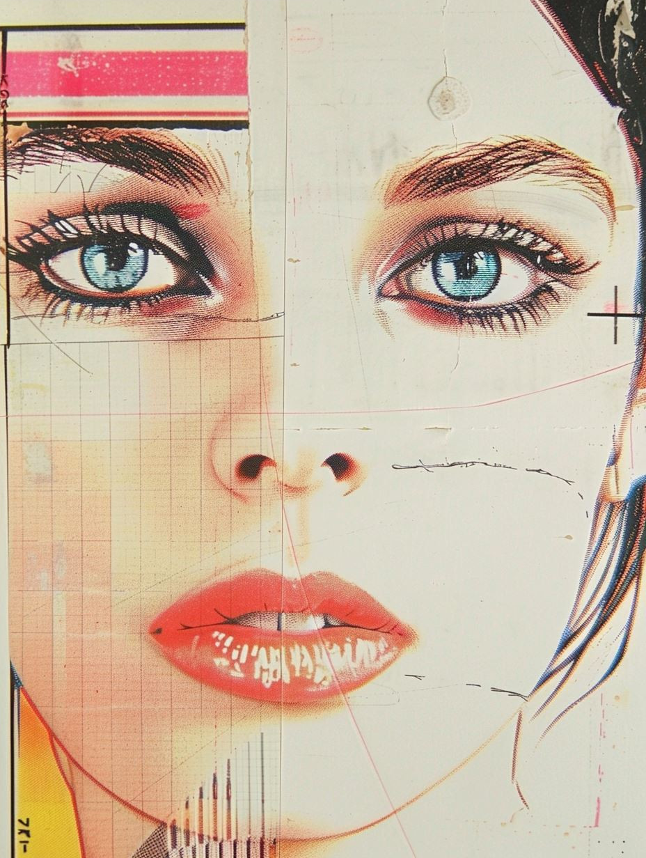 Fragmented Beauty Mixed Media Study - Image 4