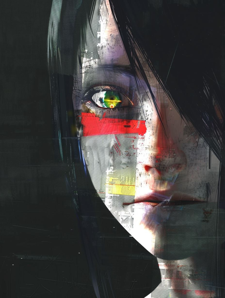 Glitchy Ethereal Digital Portraits - Image 2