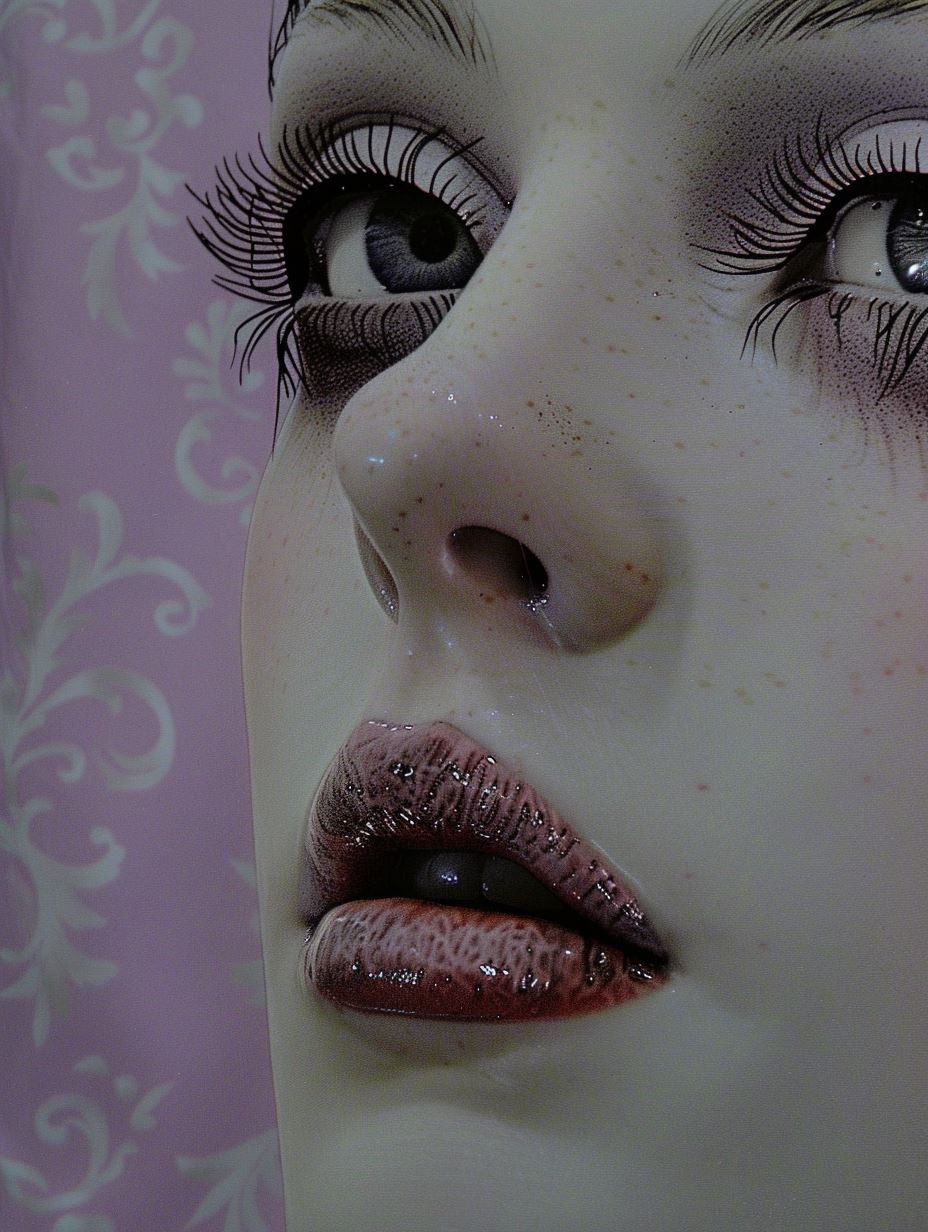 Ethereal Lavender Lace Portrait - Image 4