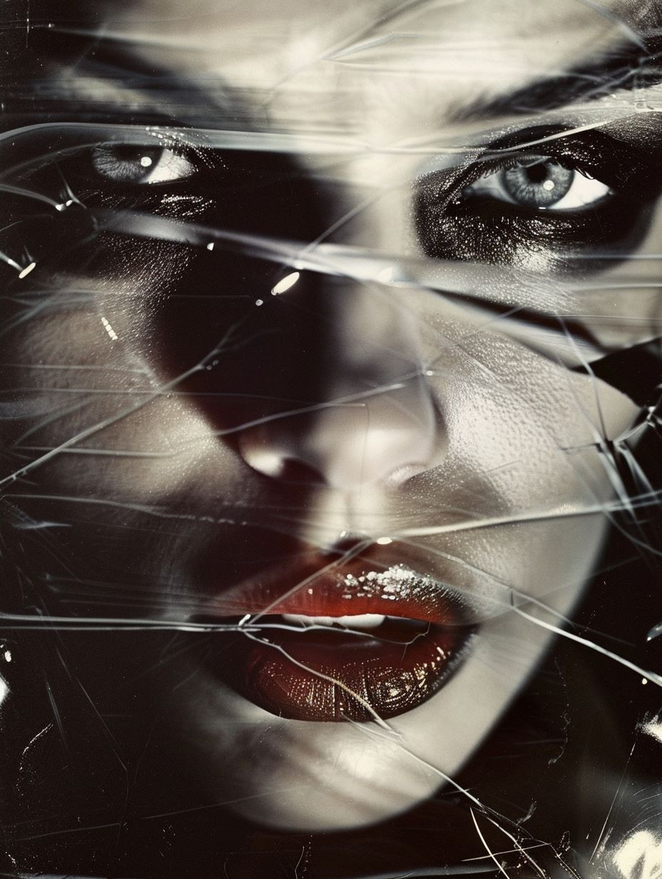 Fractured Reflections of Dark Elegance - Image 2