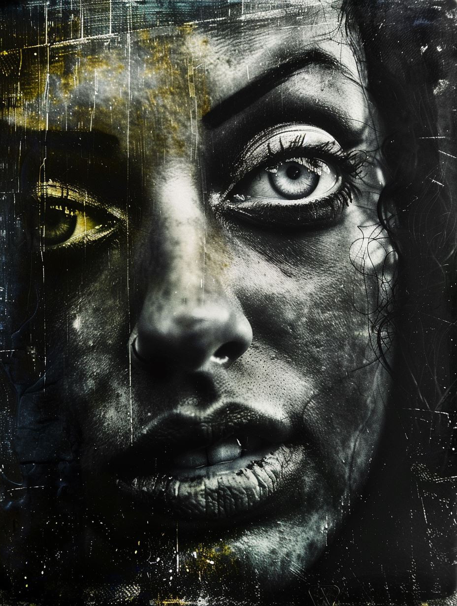 Gritty Noir Cinematic Portrait - Image 4