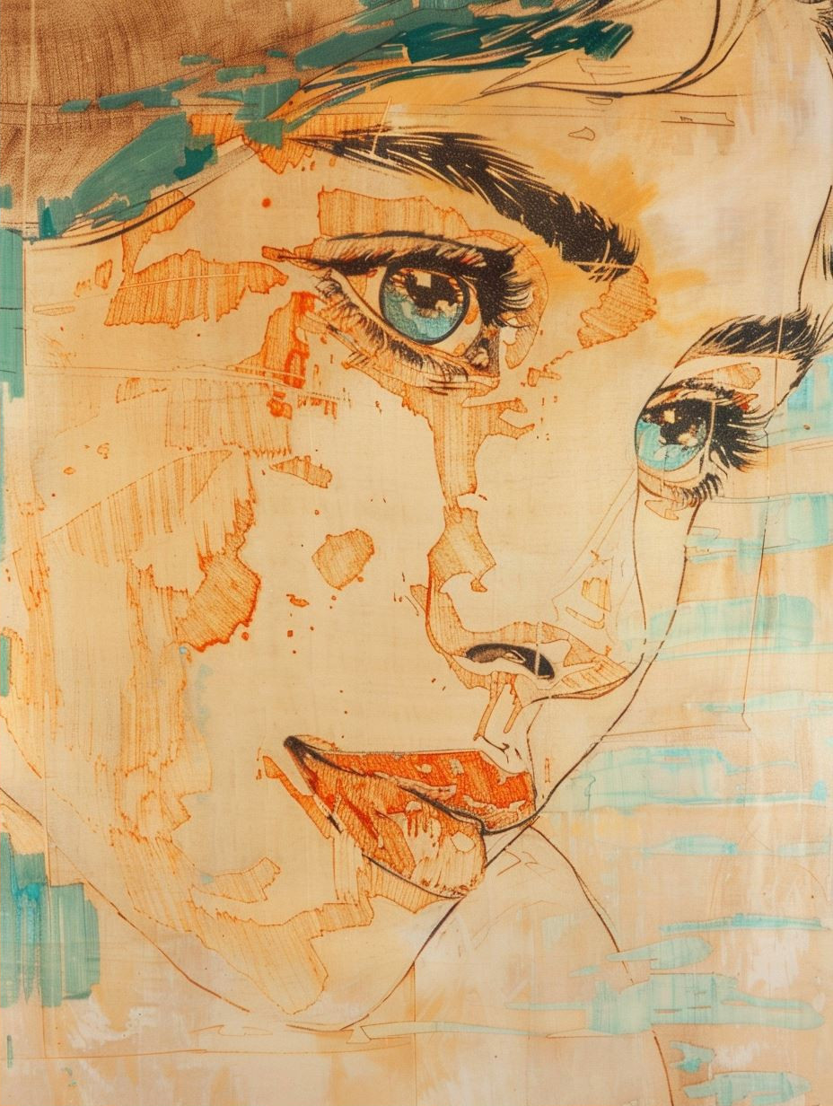 Sun-Drenched Impressionist Portrait Study - Image 2