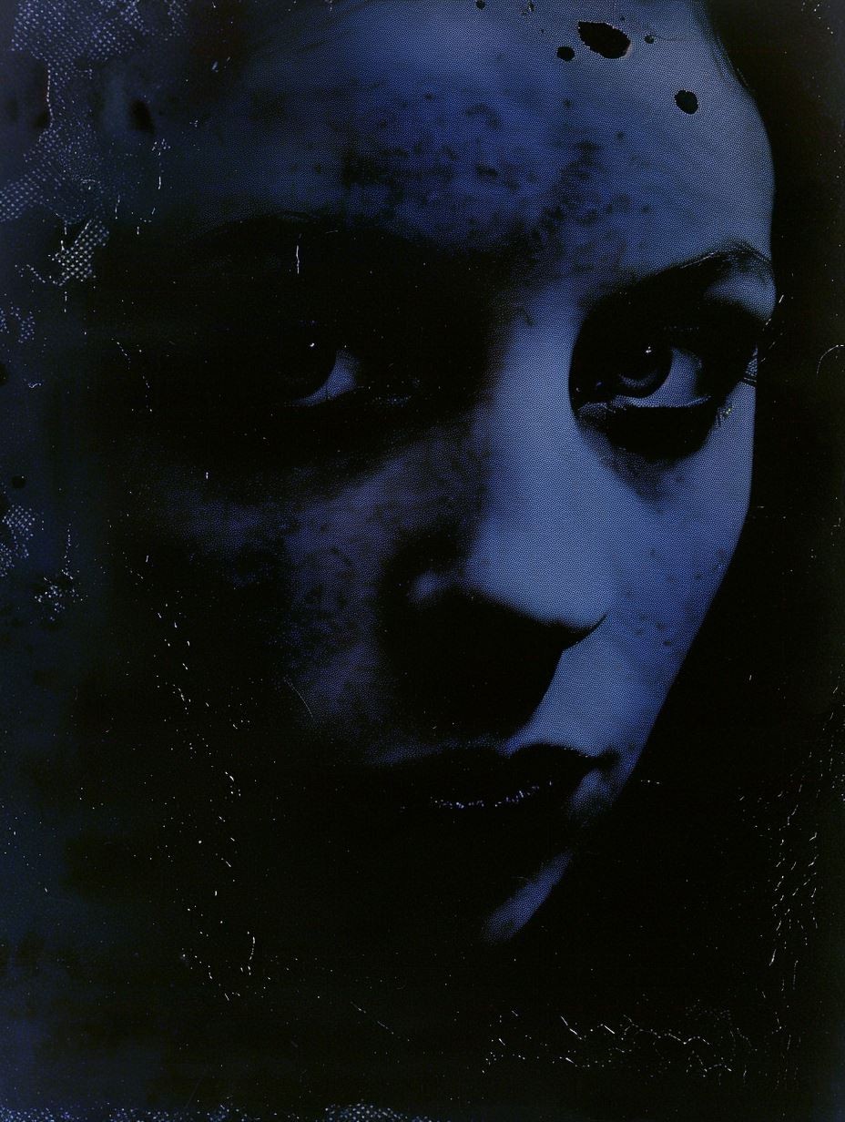 Ethereal Blue Nocturnal Gaze - Image 2