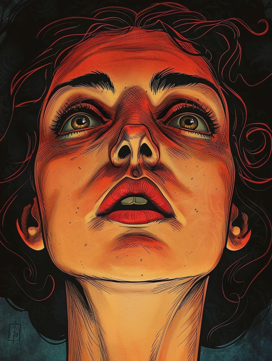 Vibrant Neo-Noir Pop Art Portrait - Image 4