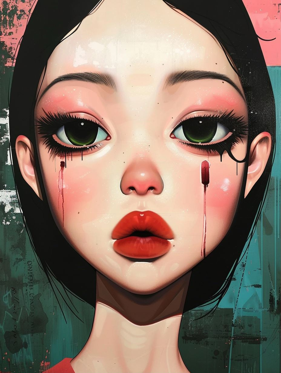 Surreal Digital Portraits of Stylized Faces - Image 1