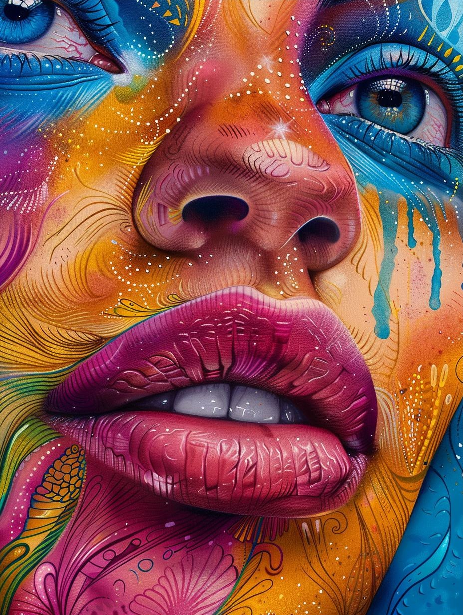 Cosmic Freckles and Neon Glow - Image 3