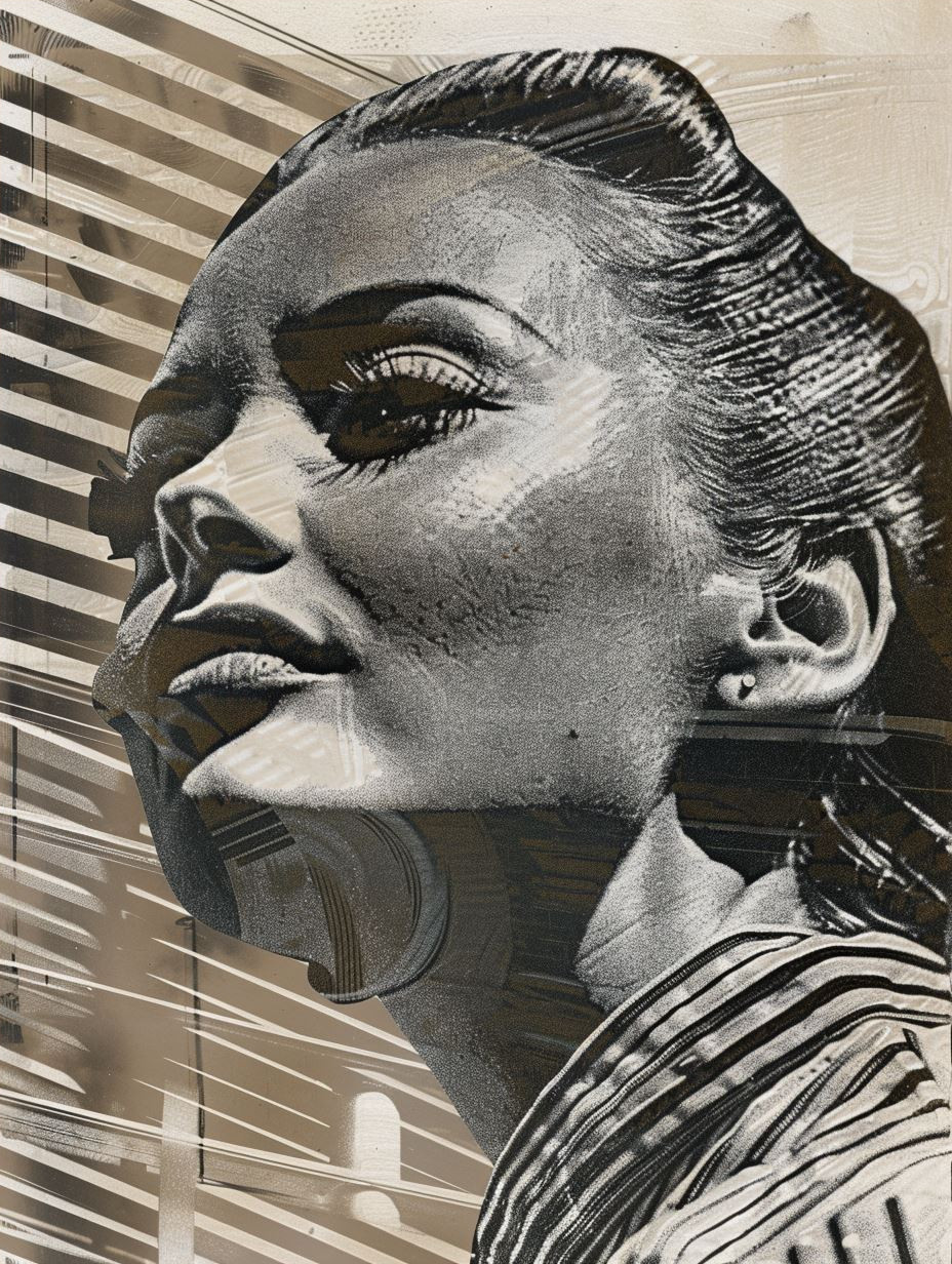 Vintage Cinematic Portraits Collage - Image 4