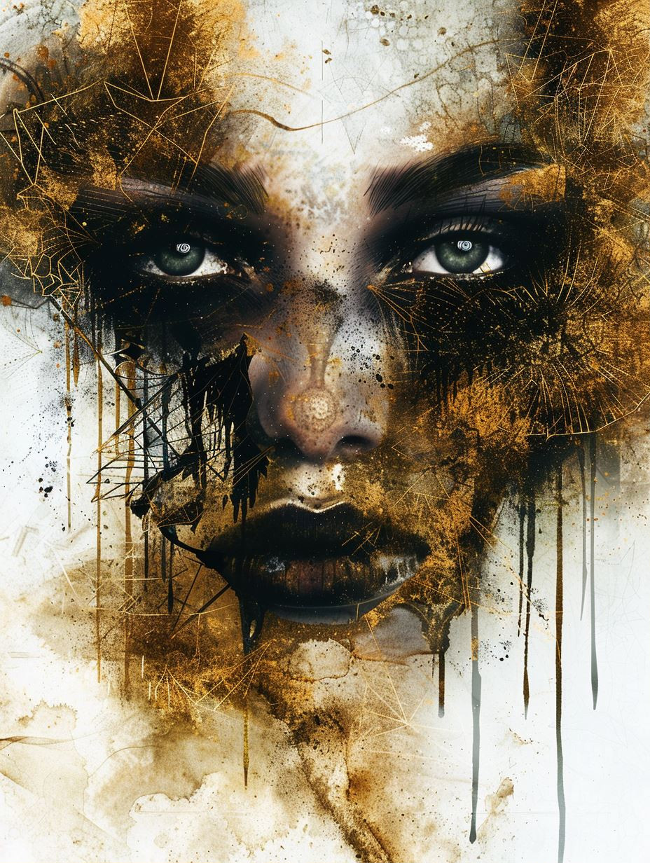Ethereal Shadows of Distorted Beauty - Image 1