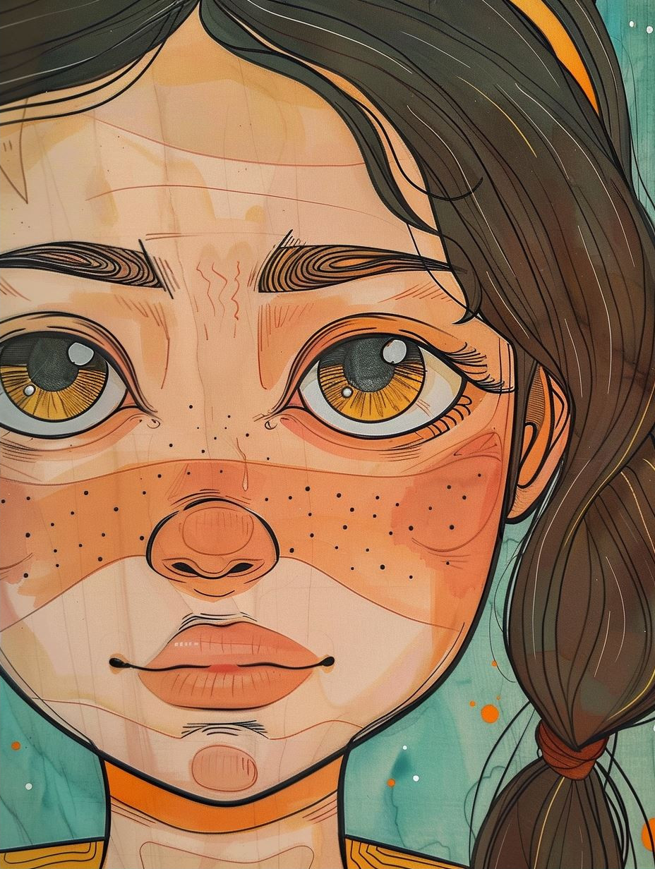 Whimsical Gazes: A Study in Digital Portraits - Image 2
