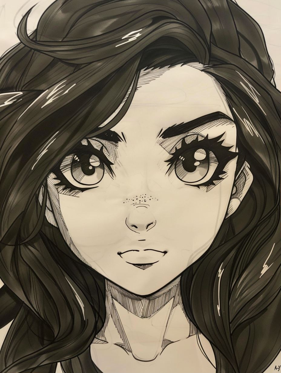 Ethereal Floral Anime Portraits - Image 1